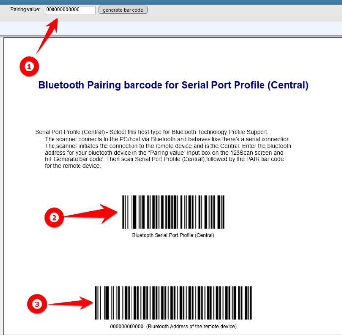 RS6100 Bluetooth Pairing with Non-Zebra Devices