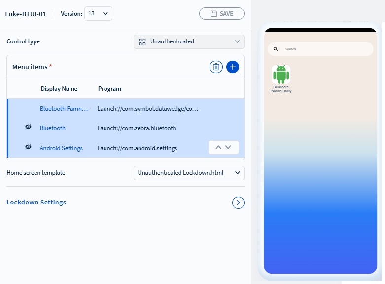 Android 14: Enable Bluetooth Pairing Utility Using SOTI MobiControl ...