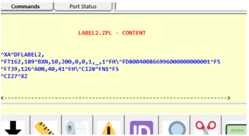 Retrieve and Change a ZPL Template in Label Printers with Toolbox