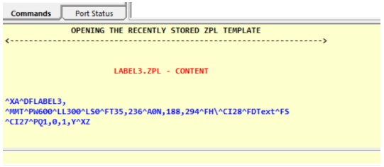 Retrieve and Change a ZPL Template in Label Printers with Toolbox