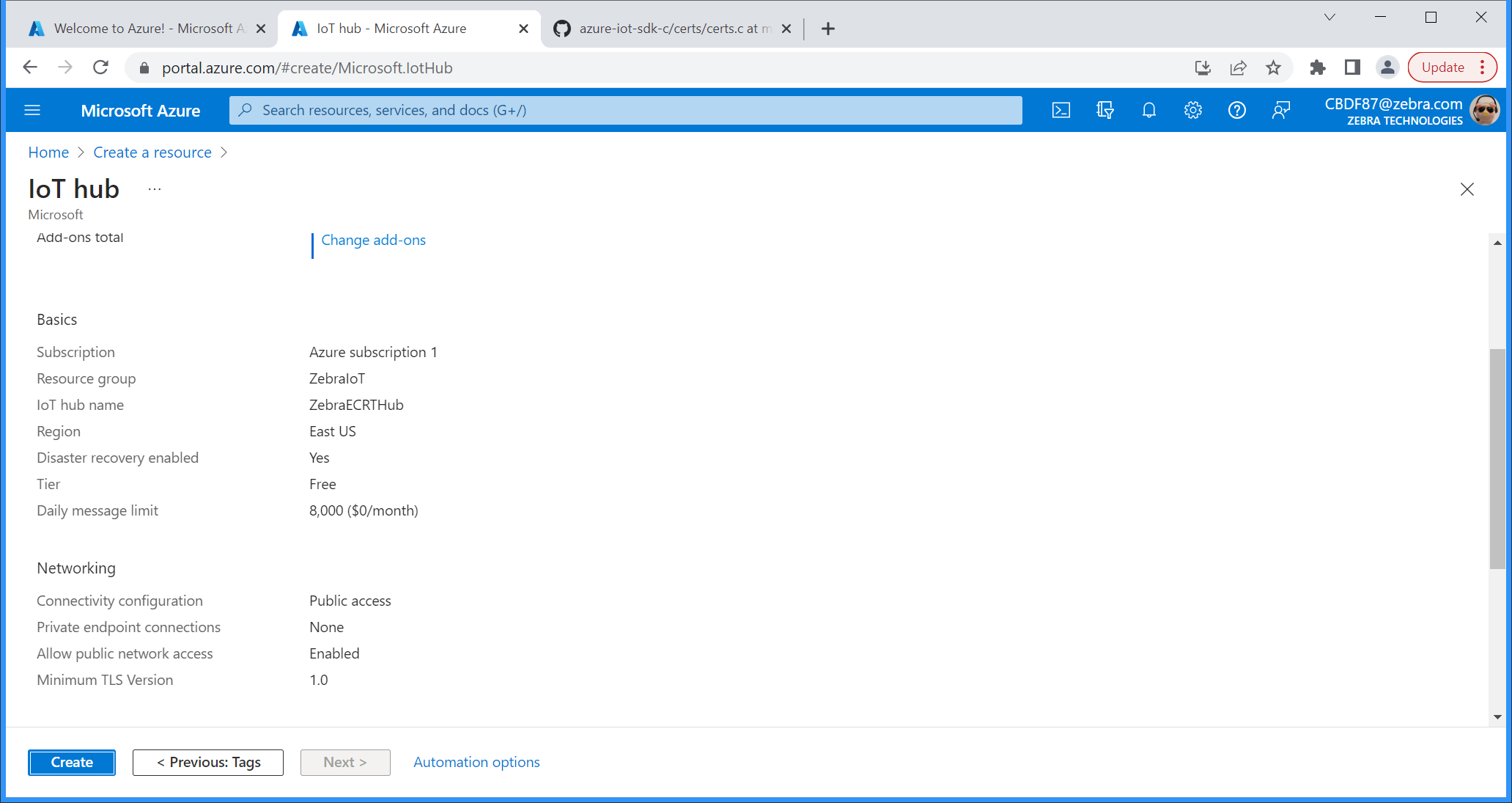 Connect Fixed RFID Reader to Azure IoT Hub