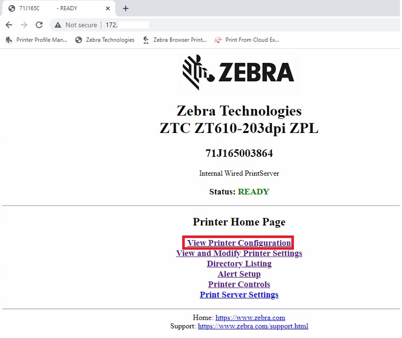 Checking Printer Firmware Build