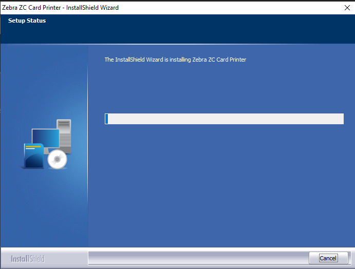 Instalação do driver da impressora de cartões da série ZC no Windows