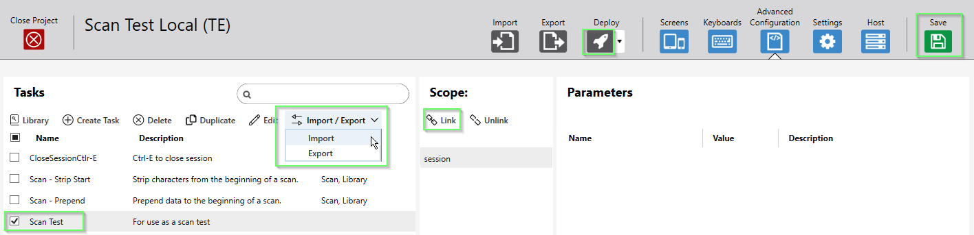 Velocity Scan Test Script to See Barcode Details