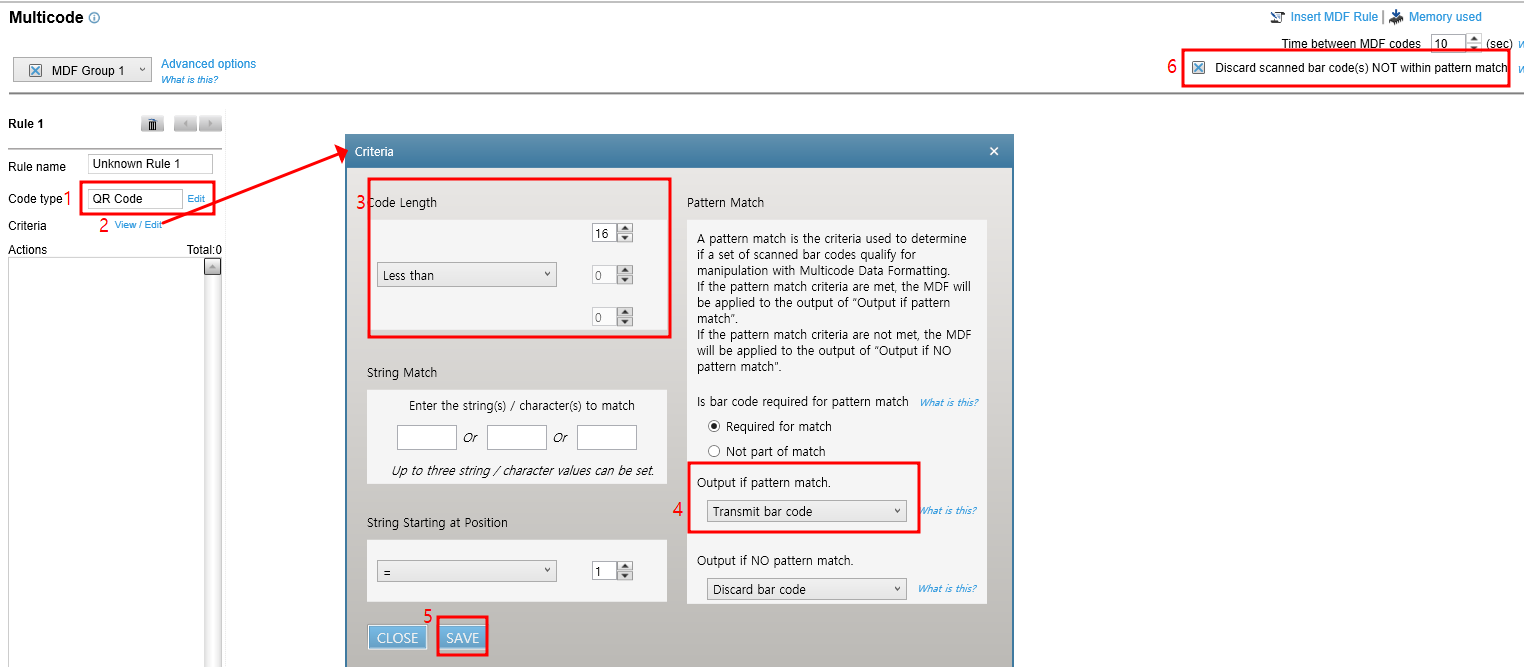 123Scan: Configure to Decode a Shorter QR Barcode from Multi-Barcodes