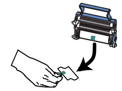 ZXP Series 8 Installing or Replacing the Cleaning Rollers/Cartridge
