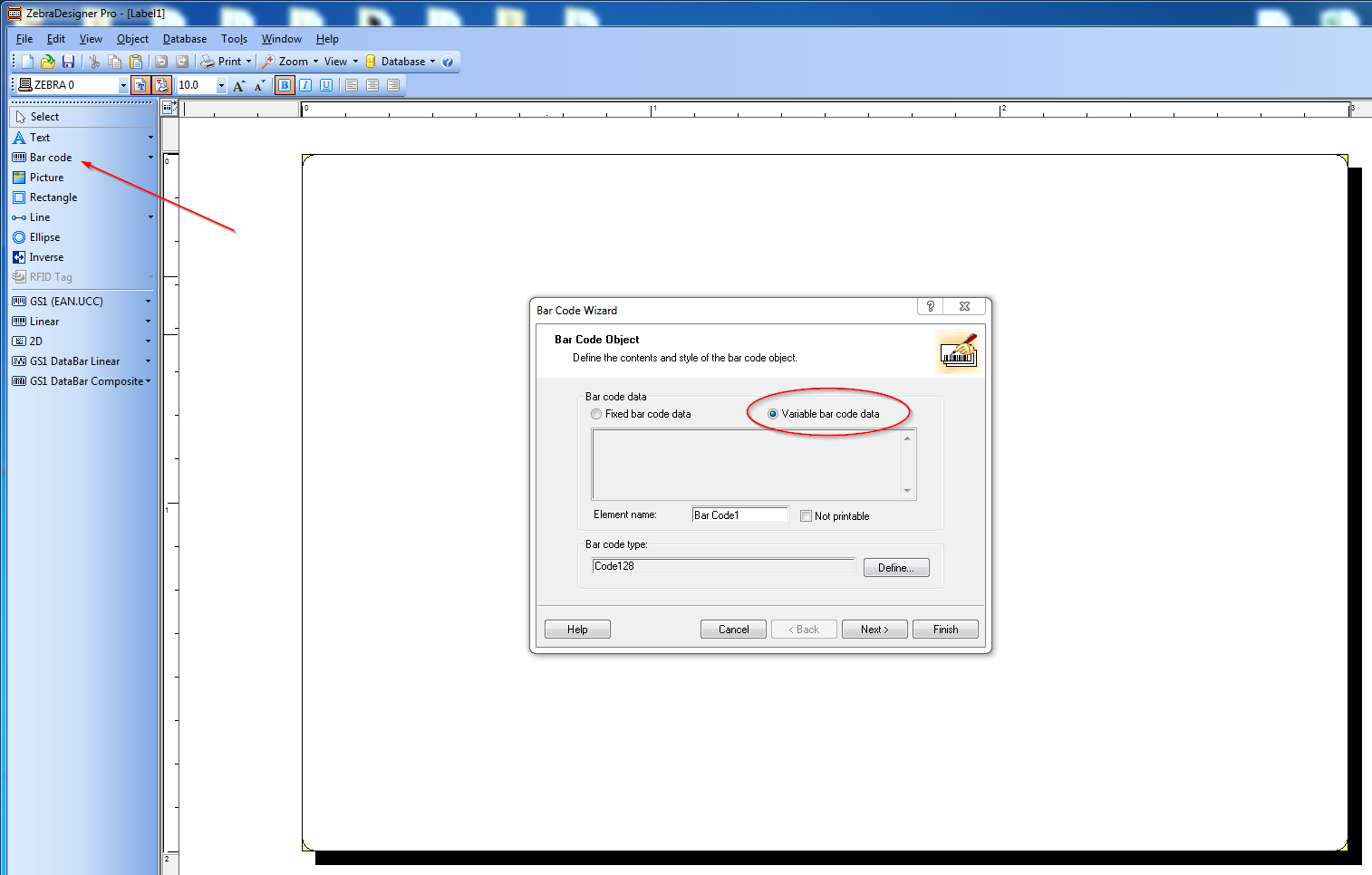 Using Database Data in a Barcode with ZebraDesigner Pro v2